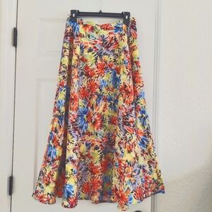 Chadwick's Floral Midi Skirt